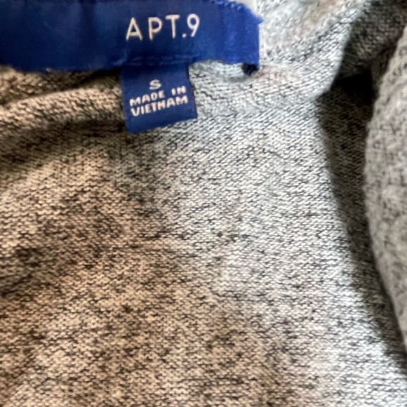 Apt. 9 Gray Asymmetrical Cascading Cardigan Sweater - Picture 5 of 6